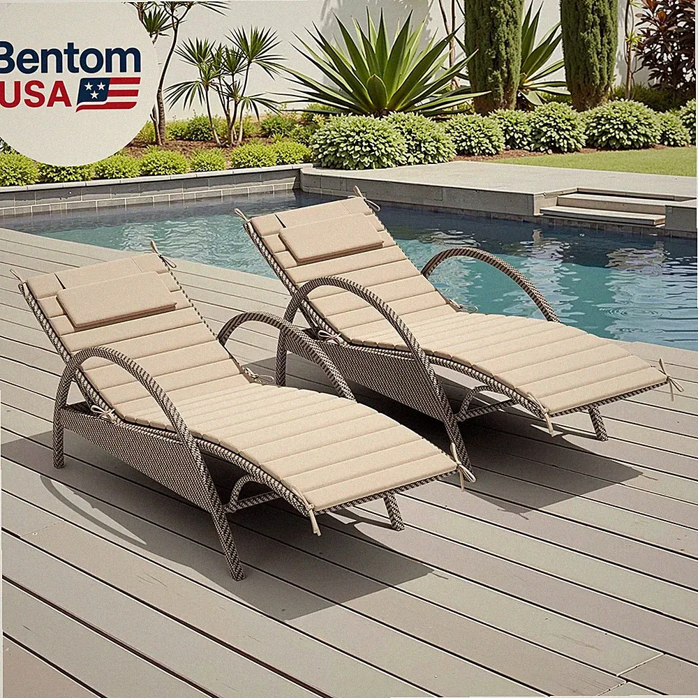Outdoor Recliner Chairs Set of 2