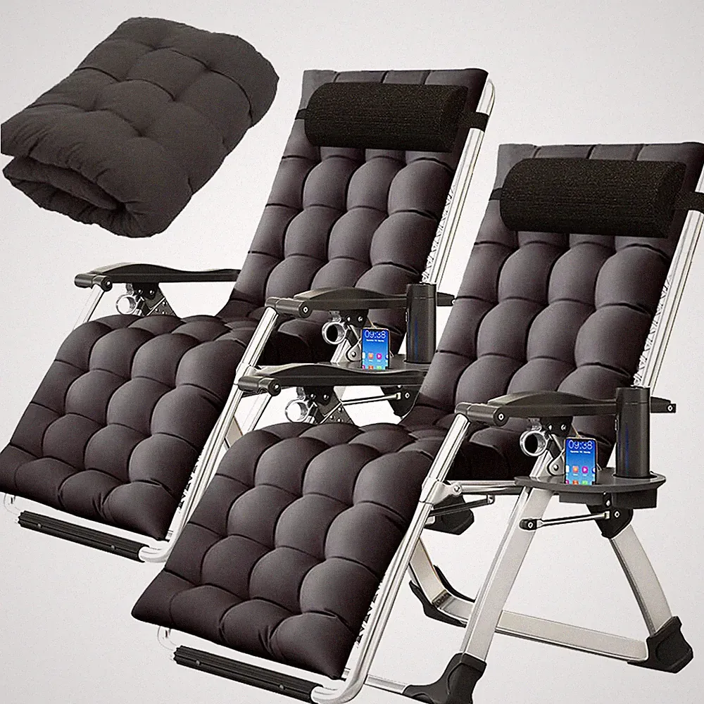 NAIZEA Folding Zero Gravity Chair Set of 2 Reclining Lounge Chairs For Outside