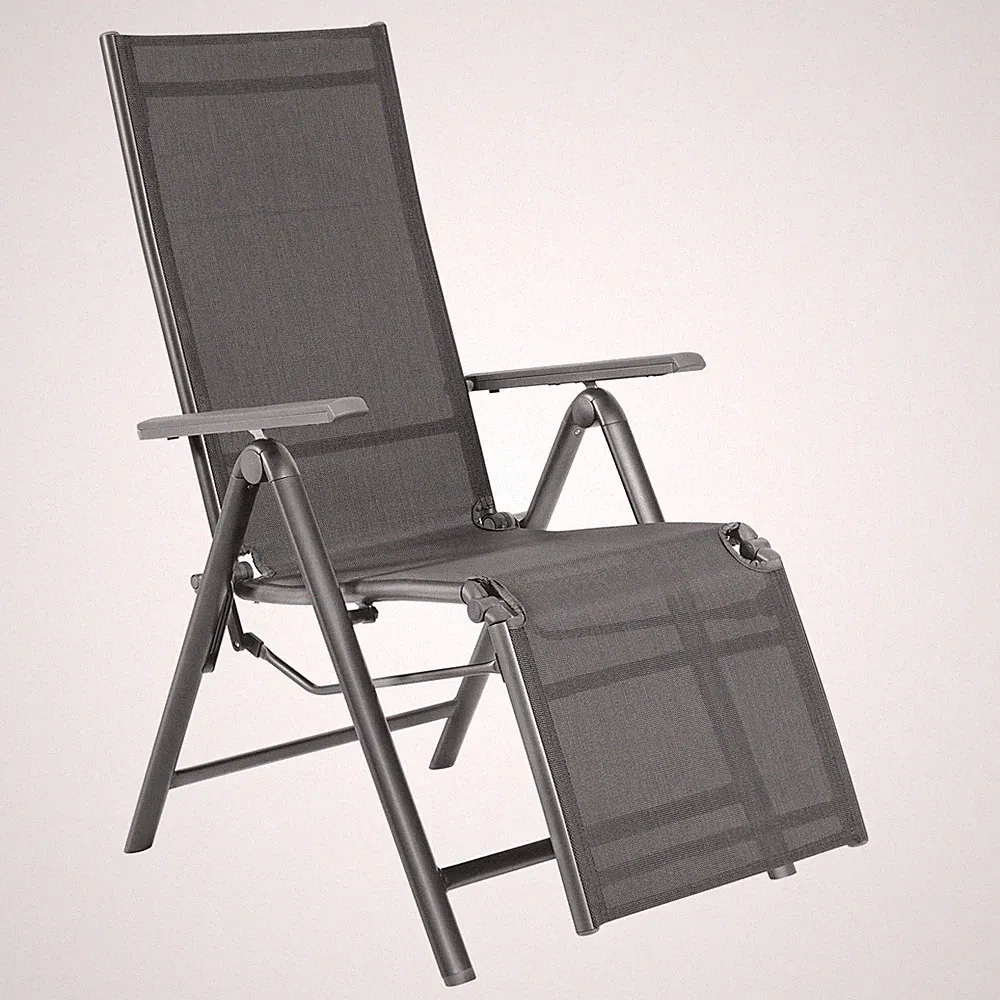 Patiojoy Outdoor Adjustable Reclining Chair High Back Recliner Folding Lounge