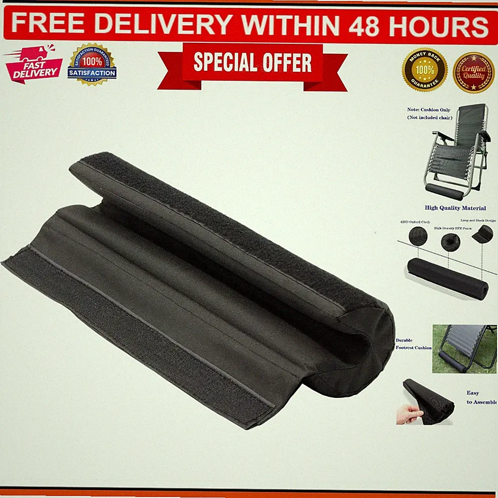 Portable Outdoor Footrest Cushion for Zero Gravity Chairs - Instant Comfort